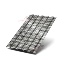 Профнастил НС35-0.5, Ширина-1100, ECOSTEEL Белый Плитняк