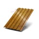 Купить профилированный лист НС35-0.5, Ширина-1100, ECOSTEEL-T Золотой Дуб 