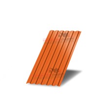 Профнастил С8 с нестандартной шириной 0,70 м толщина 0,5 окрашенный