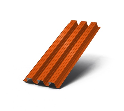 Купить профлист Н114-0.7, Ширина-750мм, Полиэстер RAL2004 