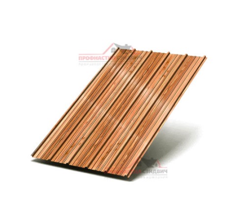 Купить профнастил ST-15-1175-0.5 Полиэстер Принтек Кедр золотой 