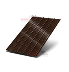 Профнастил ST-15-1175-0.5 Полиэстер Принтек Тёмный дуб