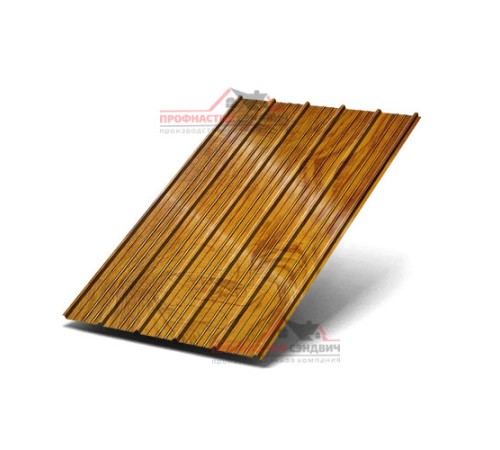 Купить профнастил ST-15-1175-0.5 Полиэстер Принтек Золотой дуб 