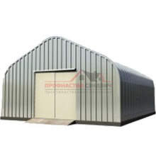 Быстровозводимый сборно-разборный ангар A 7.6x3.5, 2.4x2.4, 6.0