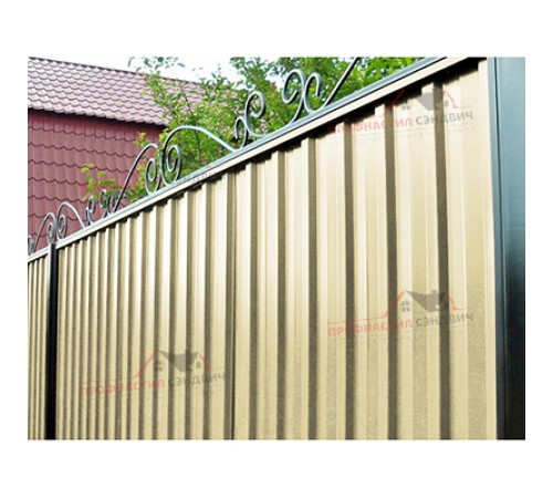 Цена на Профилированный лист С-15-1190-0.4 (с гранью) Полиэстер RAL 1014