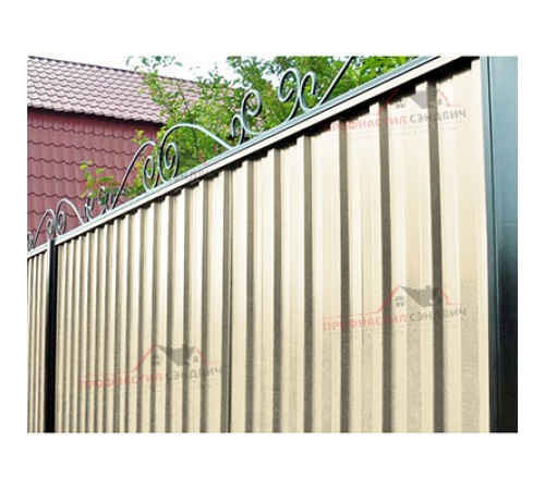 Цена на Профилированный лист С-15-1190-0.45 (с гранью) (Printech) RAL 1015