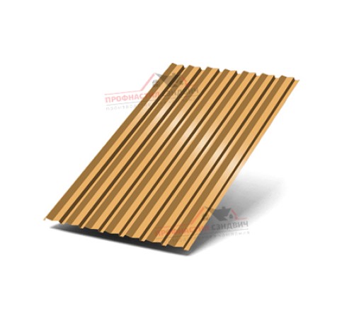 Цена на Профилированный лист С-15-1190-0.4 (с гранью) Полиэстер RAL 1034