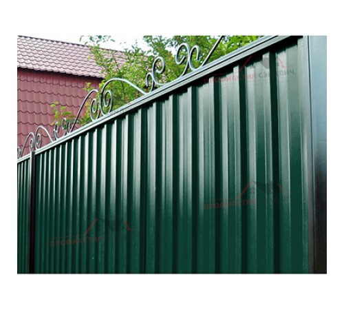 Цена на Профилированный лист С-15-1190-0.45 (с гранью) (Printech) RAL 6005