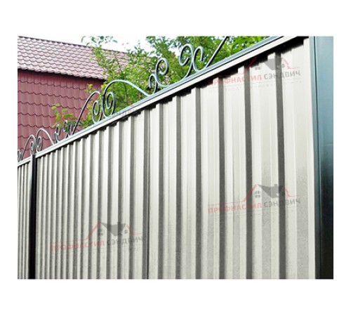 Цена на Профилированный лист С-15-1190-0.5 (с гранью) (Rooftop Glance) RAL 9002