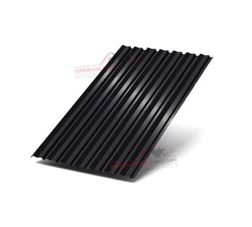 Цена на Профилированный лист С-15-1190-0.5 (с гранью) (Rooftop Glance) RAL 9005