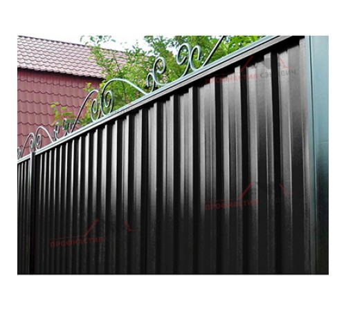 Цена на Профилированный лист С-15-1190-0.5 (с гранью) (Rooftop Glance) RAL 9005