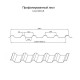 Купить профлист С44-0.45, Ширина-1100, Полиэстер RAL5021 