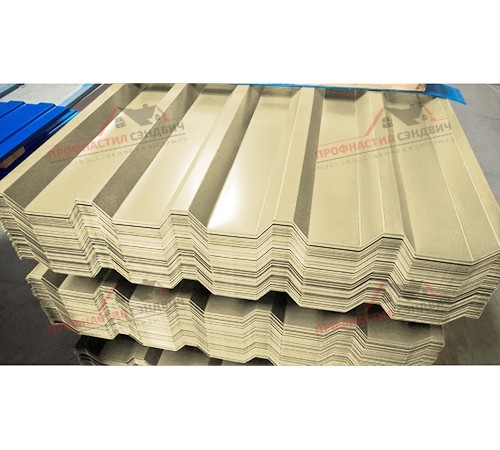 Купить профилированный лист С44-0.5, Ширина-1100, Norman RAL1014 