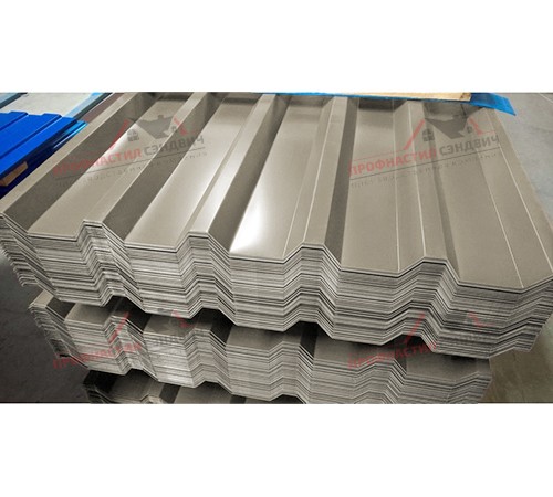 Купить профилированный лист С44-0.5, Ширина-1100, Полиэстер RAL1035 