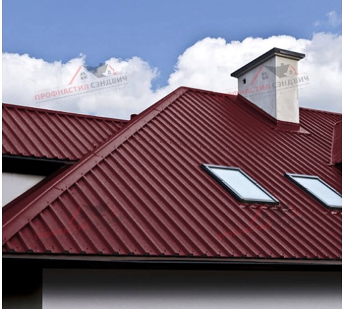 Купить профлист С44-0.45, Ширина-1100, Viking RAL3005 