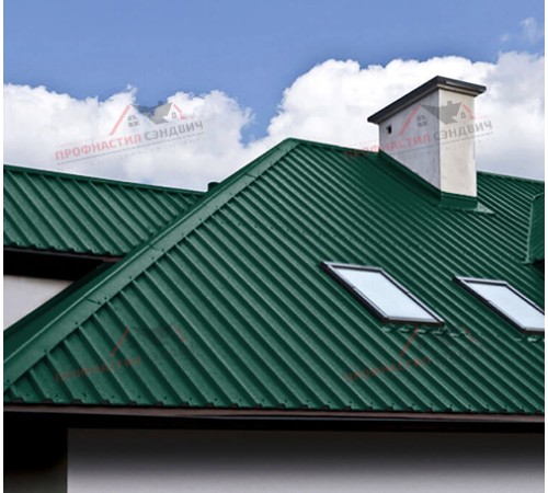 Купить профлист С44-0.45, Ширина-1100, Viking RAL6005 