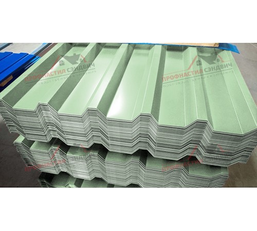 Купить профилированный лист С44-0.5, Ширина-1100, Norman RAL6019 