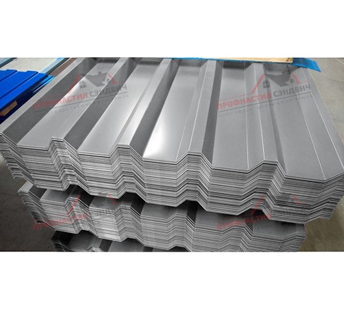 Купить профилированный лист С44-0.8, Ширина-1100, Полиэстер RAL7004 