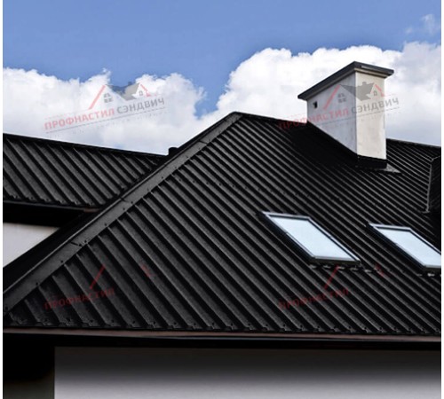 Купить профлист С44-0.45, Ширина-1100, Viking RAL9005 