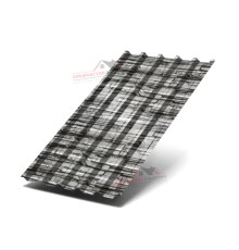 Профлист С44-0.5, Ширина-1100, ECOSTEEL Белый Плитняк