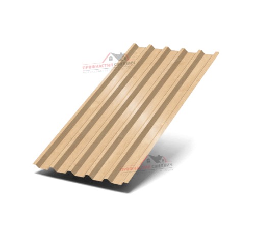 Купить профилированный лист С44-0.5, Ширина-1100, ECOSTEEL Клен 