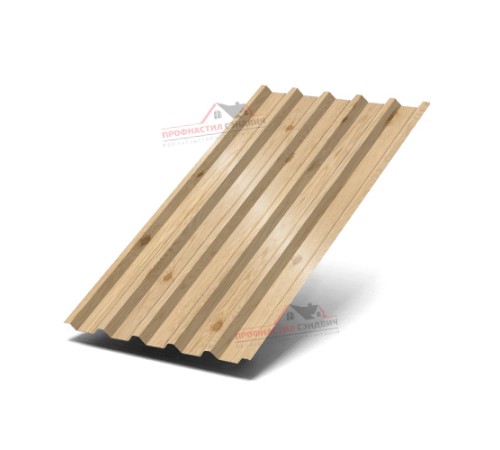 Купить профилированный лист С44-0.5, Ширина-1100, ECOSTEEL-MA Сосна 