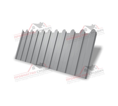 Купить Профнастил фигурный C8 - 0,45 ПЭ с пленкой RAL 7004 сигнальный серый, по отличной цене!