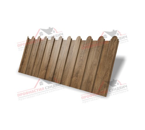 Купить профнастил фигурный C8 - 0,45 Print Elite Antique Wood от производителя