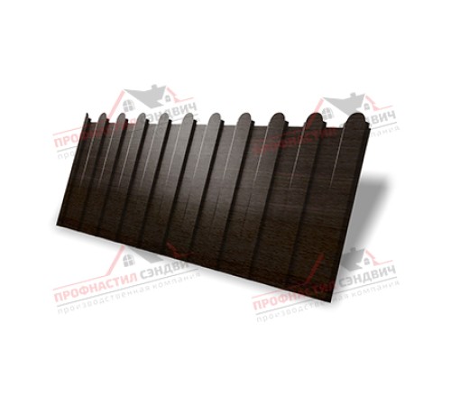 Купить профнастил фигурный C8 - 0,45 Print Elite Coffee Wood от производителя