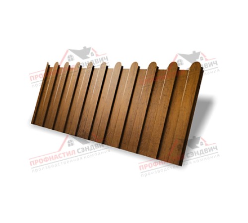 Купить профнастил фигурный C8 - 0,4 Print Premium Golden Wood от производителя