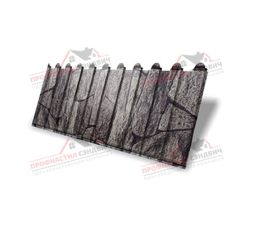 Купить профнастил фигурный C8 - 0,45 Print Elite King Stone от производителя