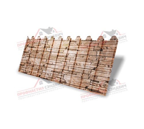 Купить профнастил фигурный C8 - 0,45 Print Elite Sand Stone от производителя