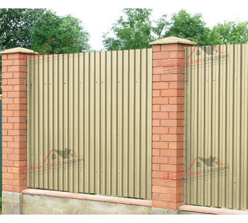 Купить профнастил C21-0.4, Ширина-1000, Полиэстер RAL1014 