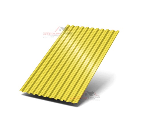 Профилированный лист C21-0.45, Ширина-1000, Полиэстер RAL1018