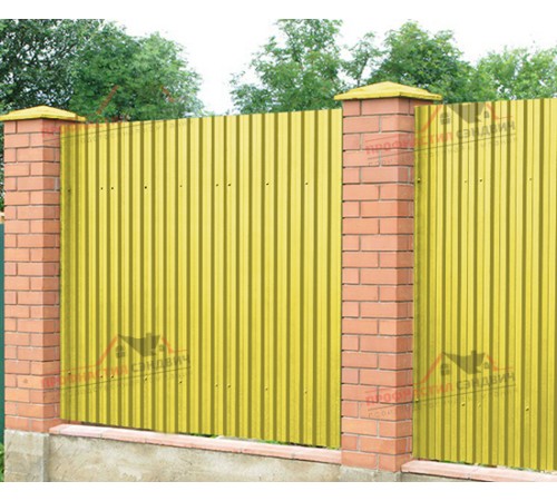 Купить профнастил C21-0.7, Ширина-1000, Полиэстер RAL1018 