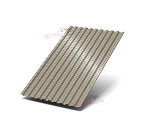 Профилированный лист C21-0.5, Ширина-1000, Полиэстер RAL1035