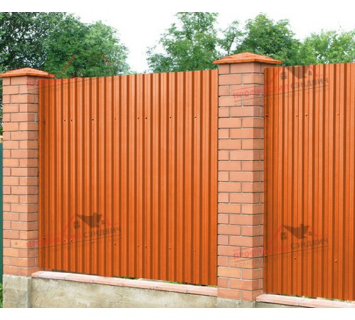 Купить профнастил C21-0.5, Ширина-1000, Полиэстер RAL2004 