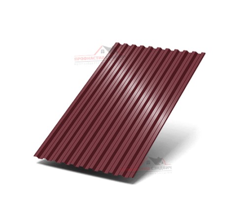 Профилированный лист C21-0.5, Ширина-1000, Полиэстер RAL3005
