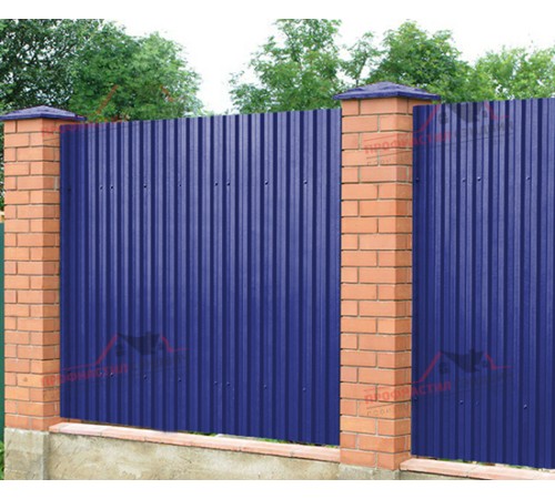 Купить профнастил C21-0.5, Ширина-1000, Полиэстер RAL5002 