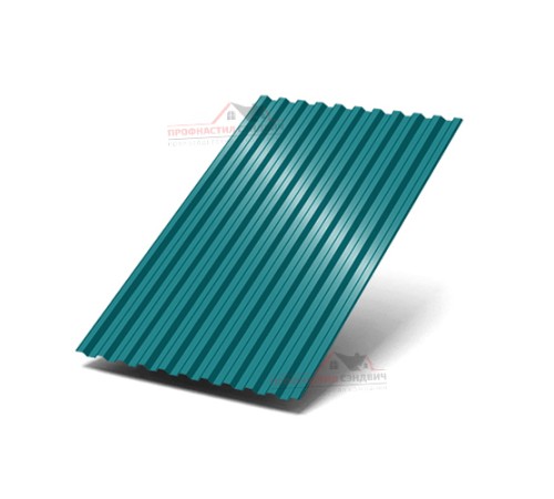 Профилированный лист C21-0.45, Ширина-1000, Полиэстер RAL5021