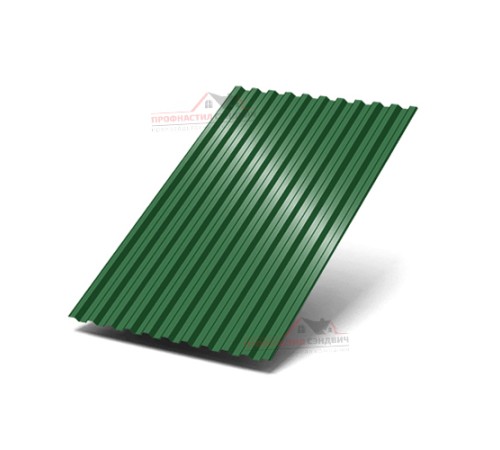 Профилированный лист C21-0.5, Ширина-1000, Полиэстер RAL6002