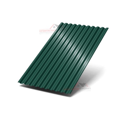 Профилированный лист C21-0.5, Ширина-1000, Полиэстер RAL6005