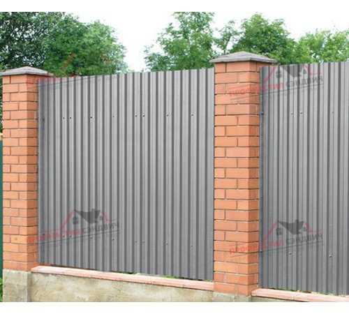 Купить профнастил C21-0.4, Ширина-1000, Полиэстер RAL7004 