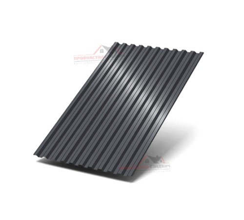 Профилированный лист C21-0.5, Ширина-1000, Призма RAL7024