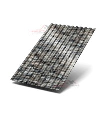 Профилированный лист C21-0.5, Ширина-1000, ECOSTEEL Белый Камень