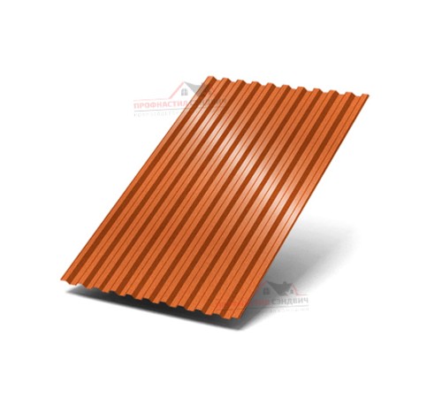 Купить профнастил C21-0.5, Ширина-1000, AGNETA Copper/Copper 