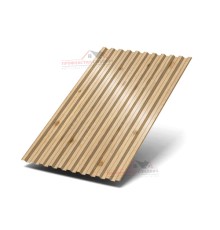 Профилированный лист C21-0.5, Ширина-1000, ECOSTEEL-MA Сосна