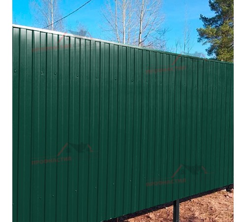 Профнастил С8-1150-0.45 Полиэстер двухсторонний RAL6005/6005