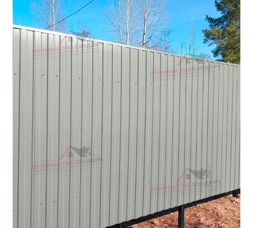 Профнастил С8-1150-0.5 Пластизол RAL7038