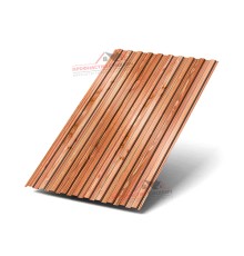 Профилированный лист С8-0.5, Ширина-1150мм, ECOSTEEL-T Кедр